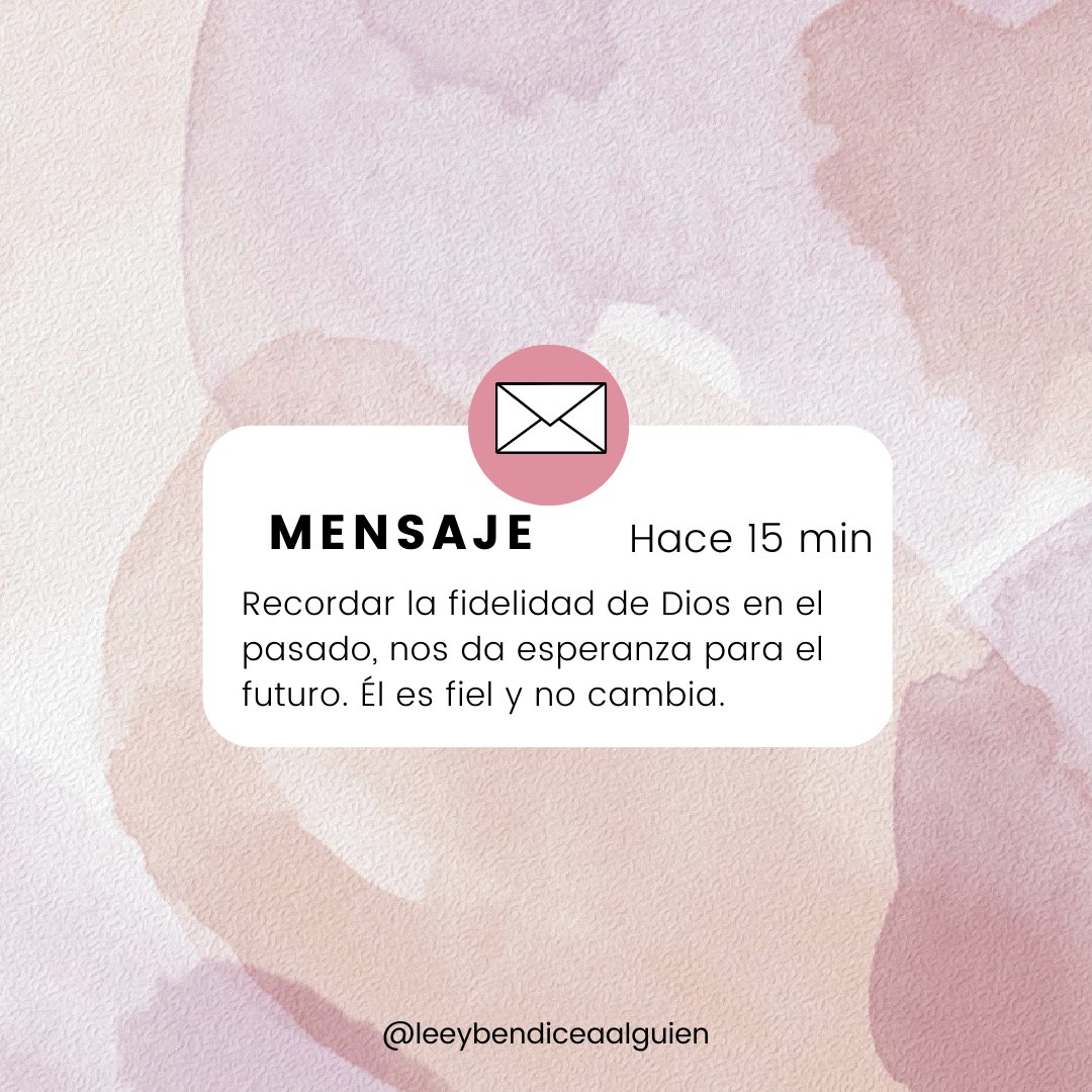 leeybendice's tweet photo. Recordar lo que Dios hizo en el pasado en nuestras vidas, nos da la seguridad de que Él está obrando hoy y lo hará en el futuro. 🤍

¡Bendiciones! ✨ https://t.co/Jm4vVI5GWO