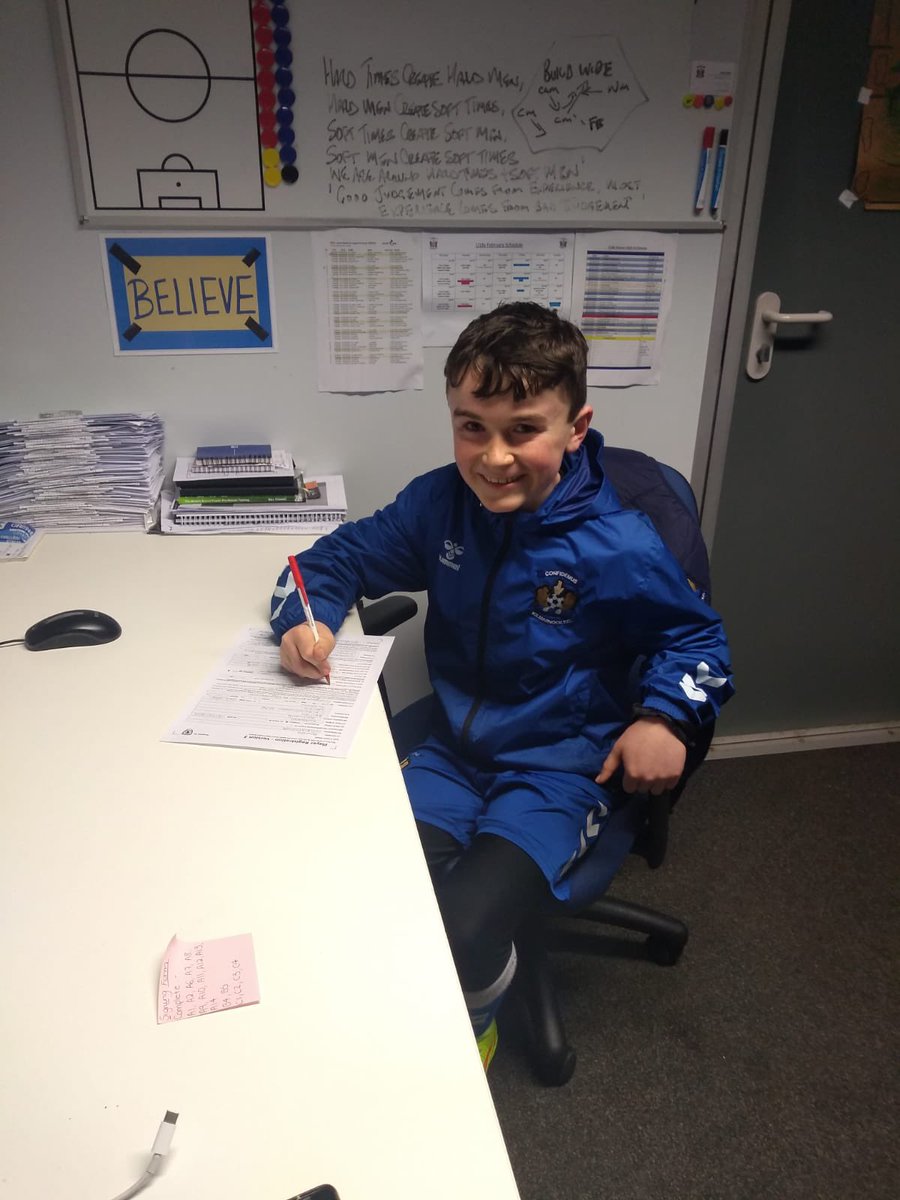 EDFC2012's tweet image. Congratulations to our wee keeper who signed with @KilmarnockFC tonight. Best of luck Chris.