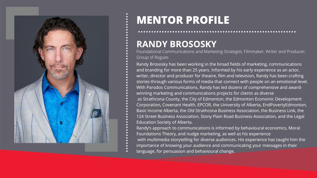 Meet Randy Brososky!

We are thrilled to have him join our line up of #CPRS mentors this year. Get to know a bit more about Randy below, and look forward to our CPRS Speed Mentoring Mixer happening on March 15, 2023 at the Felice Cafe. Visit bit.ly/3Eatrcy to learn more.