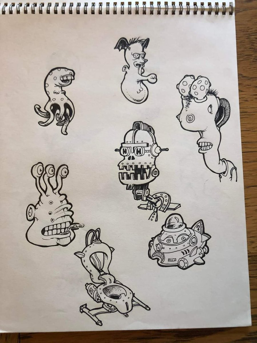 SierraChest's tweet image. Space Quest 7 (yes, seven) concept art by Richard Powell.