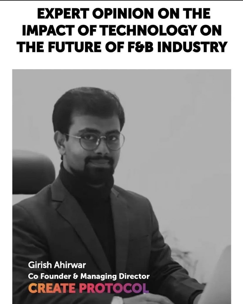 CreateProtocol's tweet photo. Are you in Gulfood, Dubai?

Catch our Co-founder &amp; MD Girish Ahirwar, speaking live about the "Impact of technology on the future of the F&amp;B industry" at Foodverse in Gulfood 2023, Dubai World Trade Centre

Register here : https://t.co/5bDzghbDfg 

#technology #blockchain #food https://t.co/f313ijMUXG