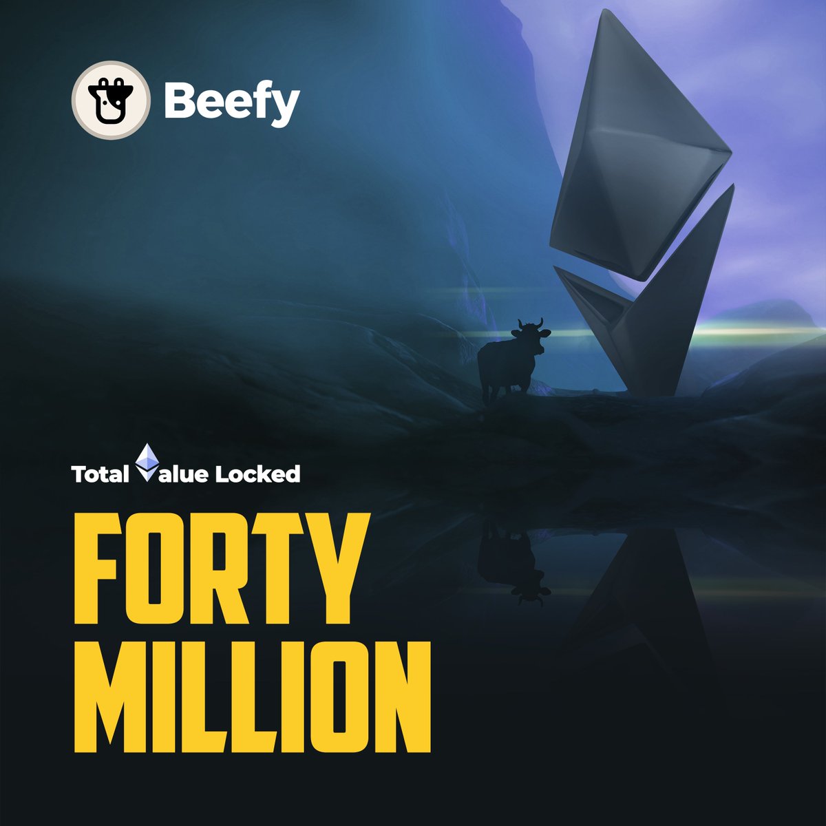 beefyfinance's tweet photo. Ethereum $40M TVL #AlwaysBullish https://t.co/dLlaoadQ3m
