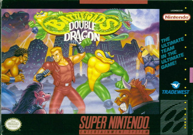 SiliconChronicl's tweet photo. Battletoads-Double Dragon (Tradewest, 1993, Super Nintendo) https://t.co/3eSdyY42T8