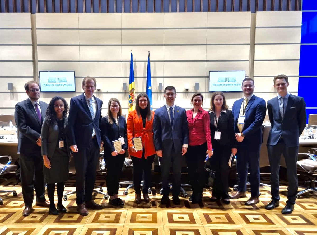 NDIgov's tweet photo. 1/3 Our @NDIgov legislative strengthening team is in #Moldova 🇲🇩 with @house_democracy this week to talk about expanding parliamentary capabilities in defense and energy sectors. https://t.co/gkbwnNbfyr
