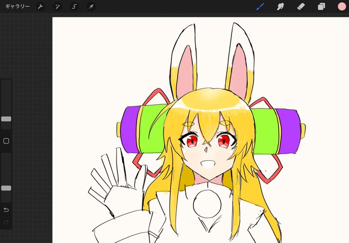 顔以外描きたくない、、、眠たい 