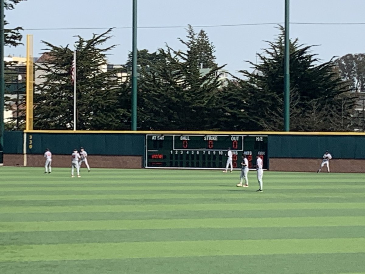 PatOlsonUSFDons's tweet photo. It’s another great day for baseball as @SFDonsBaseball hosts @utahbaseball at 1:00 on @TheWCCNetwork. We visit with @RDiToma19 after the top of the 1st inning.
#DiamondDons / #WCCSports https://t.co/IAiGS2ykDF