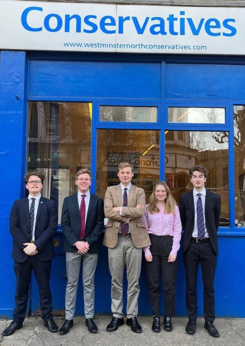 A crack team of Young Conservatives guarding the only tomatoes left in the U.K.