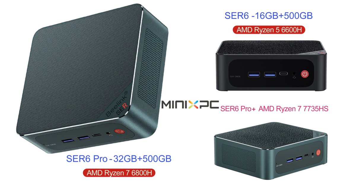 AndroidSmartTV's tweet image. 🔥#Beelink #SER6 Series (SER6, #SER6Pro and SER6 Pro Plus) Now $50 OFF via @minixpcofficial store, more details and coupon code here👉androidtvbox.eu/beelink-ser6-s… @Beelinkofficial #minipc 🔥#Deals #PROMO