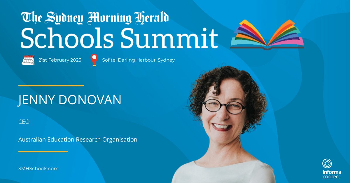 Our CEO Dr Jenny Donovan is presenting @SMH Schools Summit today about opportunities for university teaching degrees to better prepare teachers to understand, adopt & embed evidence-based practices into their classroom teaching.  
#SMHSchools
#ITC
#InitialTeacherEducation