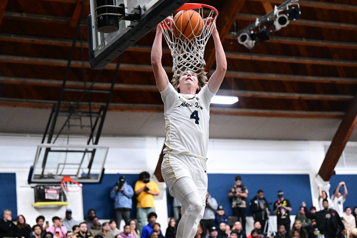At Sher. Oaks Notre Dame, they're not ready to see Dusty Stromer leave.

Matt Sargeant: "I can't even think about that."

At #Gonzaga, they're eagerly anticipating his arrival.

Roger Powell: "I knew it the first time I saw him. I was like, 'He’s a Zag.'"

spokesman.com/stories/2023/f…