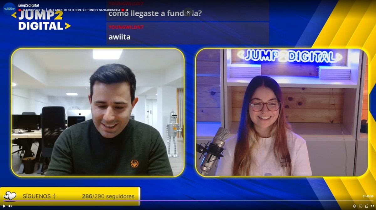 Ea, ya está, ya tenéis la entrevista que nos ha hecho <a href="/LauraKatorse/">Laura Katorse</a> para <a href="/BDTalent/">Barcelona Digital Talent</a> a <a href="/mazariegos_seo/">Álvaro Mazariegos</a> y aun servidor en #twitch 
👉twitch.tv/videos/1743994… 👌
Yo os cuento fallos típicos en SEO, consejos para novatos, un poco nuestra historia... y sale Bender 😆