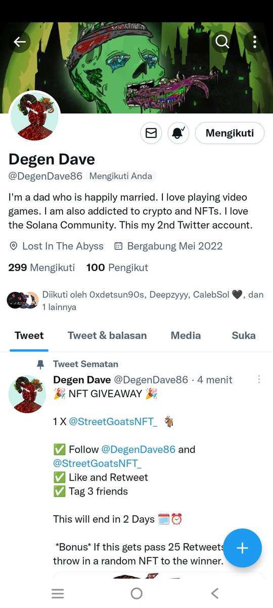 Rajaman321's tweet photo. @DegenDave86 @StreetGoatsNFT_ Come to GOATS ๐ฅ
@AdeRyan5001 @ZafranOzan @BellaShofie14
#LFGOATS
#WEDEMGOATS https://t.co/nn39A2uAtn
