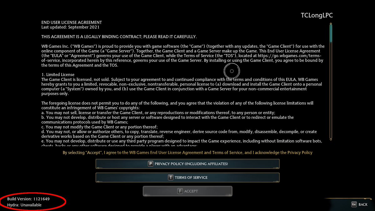CMDRHubbins's tweet photo. @WBGamesSupport Here you go! https://t.co/f9OT7HLTaS