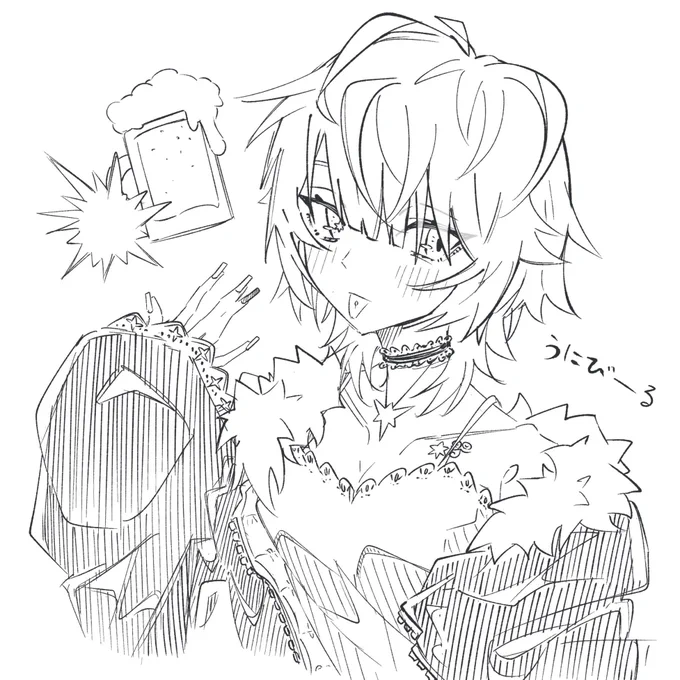 深夜の落書き
うにびーる (@unimakenai) 
