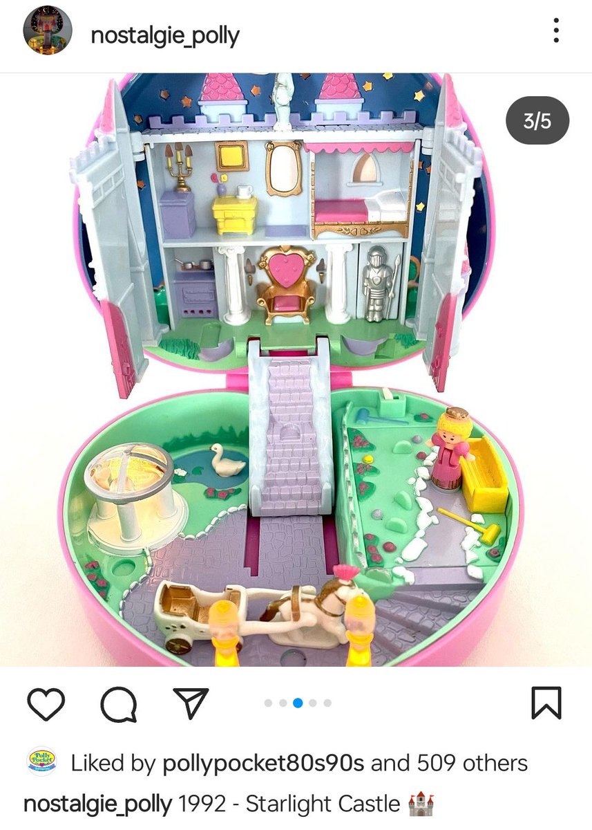 Natalie_KateM's tweet photo. Was feeling a bit glum but then I found an Instagram account of someone who collects 80s/90s Polly Pockets, spent half an hour looking through them and now I'm much happier! https://t.co/2EqlIaHTPo