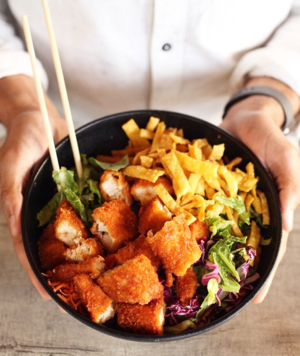 Start off your week with an Award Winning Salad. Make this salad your own when you choose from grilled chicken, chicken tenders, vegan patty, or tofu tenders as your protein.