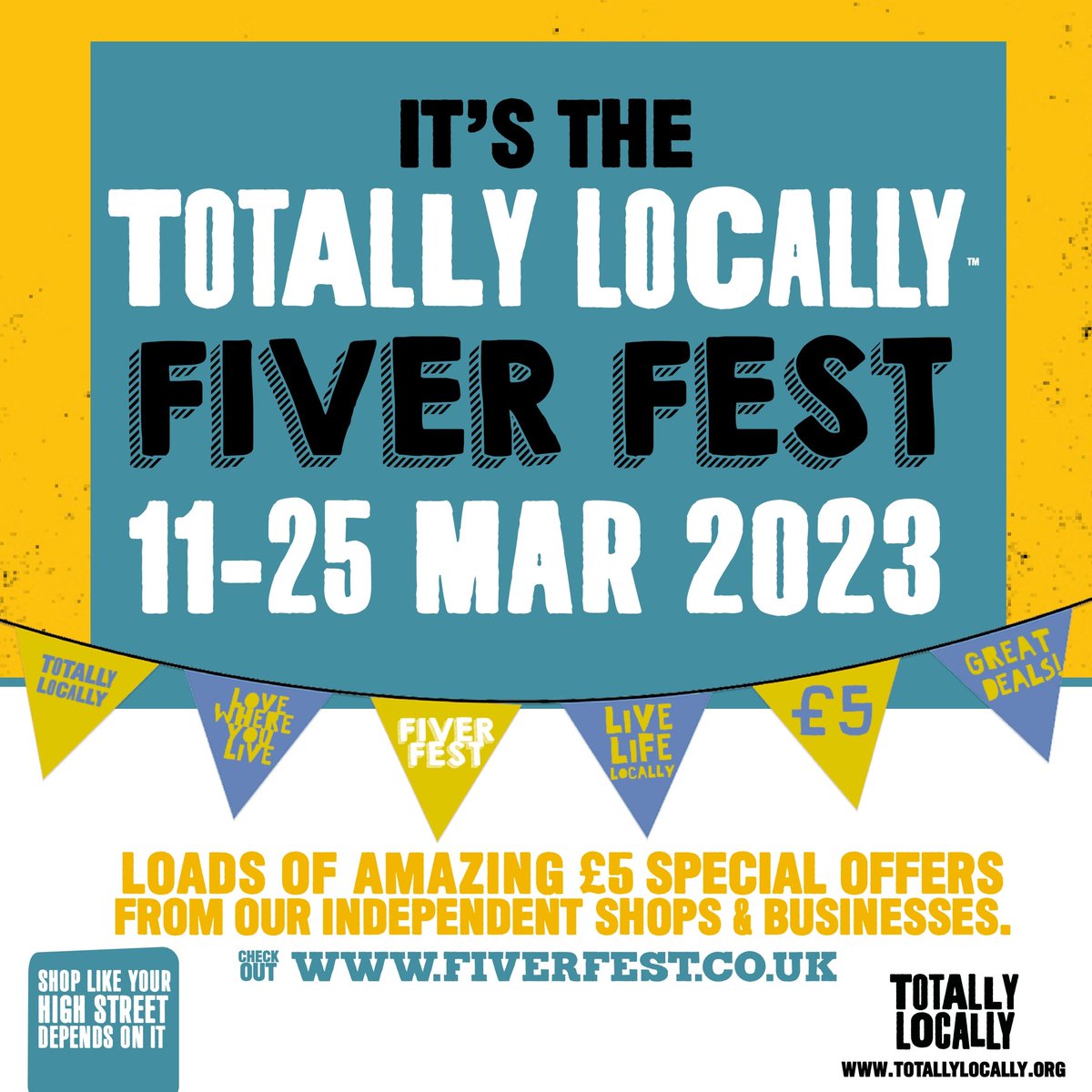 Fiver Fest is back! We're excited to announce we've signed up to the next <a href="/1totallylocally/">Totally Locally HQ</a> campaign here in Sherborne. If you're a business and you'd like to take part please drop us a DM with your email address!