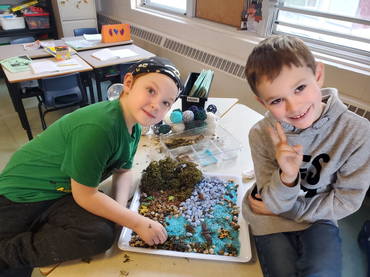 ms_holden1's tweet photo. When rivers lead to oceans... @Hazelwood_Elem @Ms_Ryan1 @NLESDCA @MUNEducation Constructed as a cooperative team. (Always open to donations of gems, rocks and animals.) 😀 https://t.co/1jIm0nyFwN