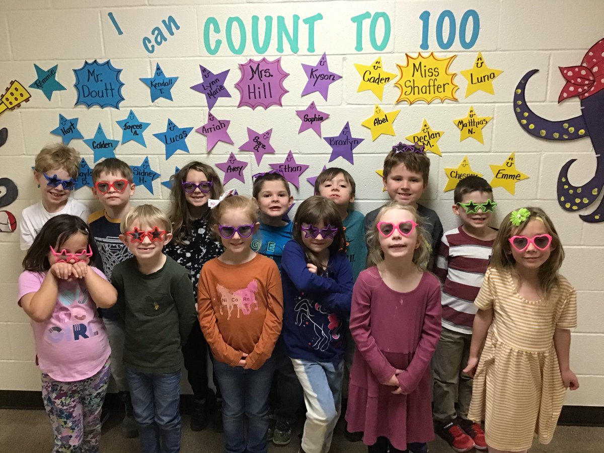 RHLSD_Colts's tweet photo. 💯Secrest kindergartners have been having fun learning to count. This activity allows students to advance at their own pace. Once students reach 100 (counting by 1s), they are recognized on the "Counting Wall of Fame" and are part of the 100 Club! #GoColtsRH https://t.co/VtWIbBcbw0