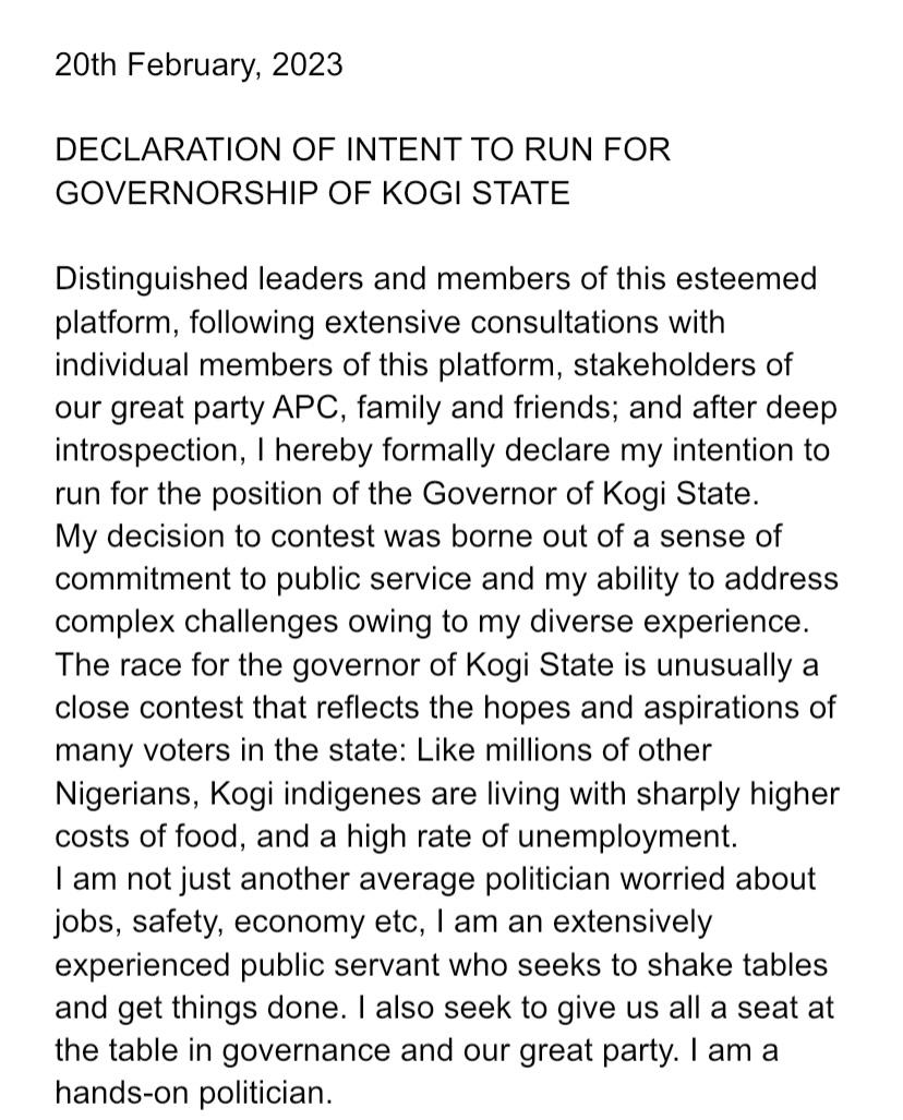 Striving__Soul's tweet photo. My candidate, @Sohiare , the man I pray will take over from our capacity white 🦁 @OfficialGYBKogi for continuity and progressive of Kogi State.
#Team_DSO
#Building_the_Future https://t.co/TCe9SqmY2B