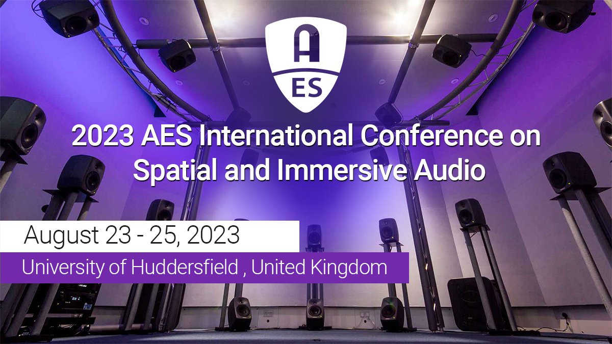 AESorg's tweet photo. The Call for Submissions is now open for the #AESorg 2023 International Conference on #SpatialAudio and #ImmersiveAudio

Find out how you can have your work featured at this year's event!
https://t.co/0b5s4OBaCE

#audioengineering #proaudio #audioengineer #binaural #BinauralAudio https://t.co/L4kJbtMgO1