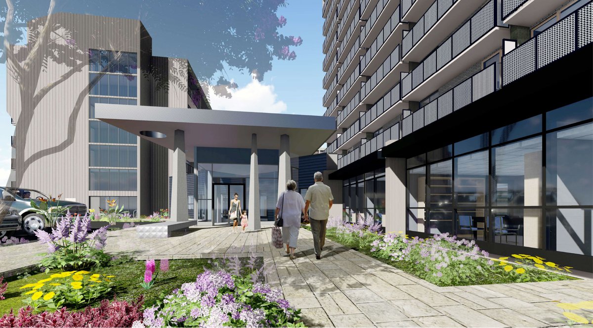 KierBuzz's tweet photo. KIER began work to unify and modernize two public housing apartment buildings just east of the Salt Lake County Government Building. The two fifty year old facilities, County High Rise and New City Plaza, will become one, 299-unit affordable community for seniors. https://t.co/q40763mmKH