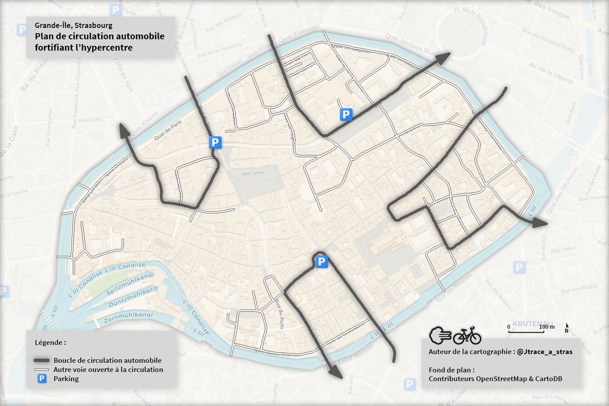 Jtrace_a_stras's tweet photo. Voici le garant d'un centre-ville aussi apaisé que dynamique : Un plan de circulation
➡ Engagé dès les années 1990, le plan de circulation strasbourgeois exclut le transit automobile du centre. Résultat : un meilleur cadre de vie et de la place libérée pour de nouveaux usages https://t.co/hHndgtwbz7