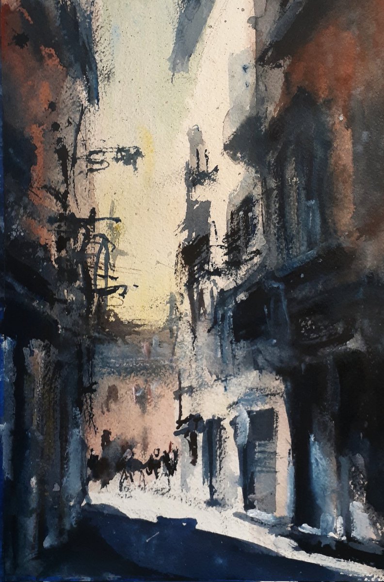 capitanjacobo's tweet photo. Madrid.
25x17 cm.
#watercolor #watercolorist #acquarelle #acquarello #acuarela #pittore #pittura #dipingere #dipinto  #passaggio #contemporaryart #sketch #abbozo  #aquarell #kunst #watercolour #artgallery #artgalleries  #wasserfarben #artemoderna https://t.co/GD7gblbyUU