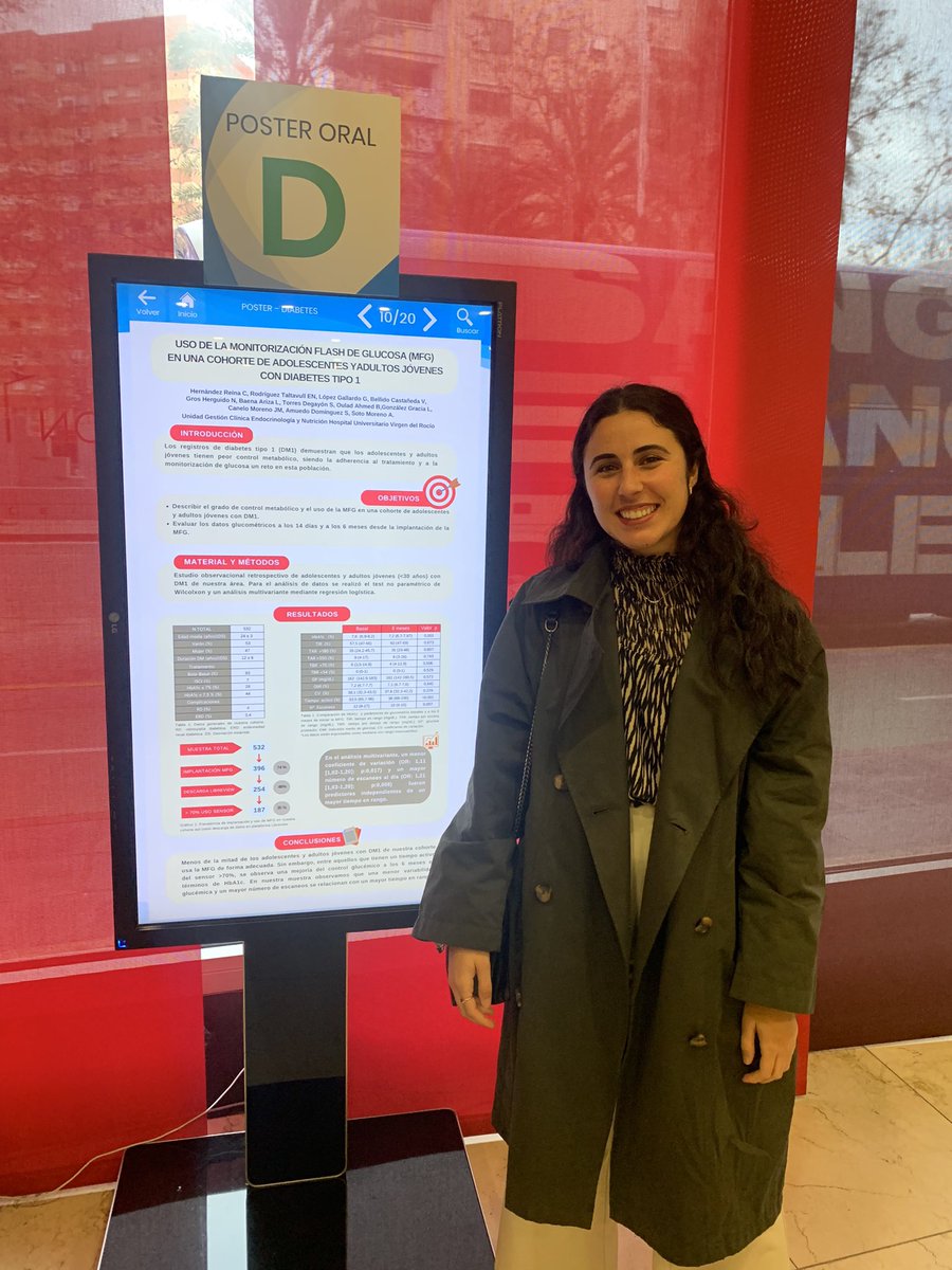 Uso de #MFG en cohorte de adultos jóvenes y adolescentes con #DM1 en <a href="/HospitalUVRocio/">HospitalUVRocio</a> 

<a href="/Saedyn2023/">Congreso Saedyn2023</a> 
<a href="/CeliaEndo/">Celia Hernández Reina</a> <a href="/gglg12/">Gema López Gallardo</a> <a href="/VirBellido/">Virginia Bellido</a> <a href="/gh_n86/">Noelia</a> <a href="/luciaggracia/">Lucía G Gracia</a> <a href="/BothaynaOulad/">bothayna oulad</a> <a href="/juanmacanelo/">Juanma Canelo</a> <a href="/amuedo_sandra/">Sandra Amuedo</a> <a href="/alfonsosotoendo/">Alfonso Soto Moreno</a> 

#Saedyn23 <a href="/SAEDYN_/">SAEDYN</a>