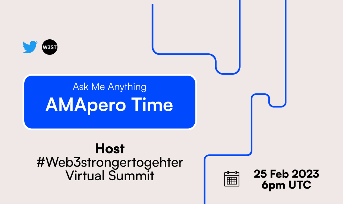 Web3ST's tweet photo. 🔥Web3 community, are you ready for #web3strongertogether third AMApero session?🔥
Join us on the 25th of February at 6pm UTC in our Twitter space: https://t.co/rLhBvM5msO

Come and bring friends👯‍♀️🙌 Loads of amazing stuff is waiting😍
@PerelloLaurent https://t.co/T9I43DtUgo