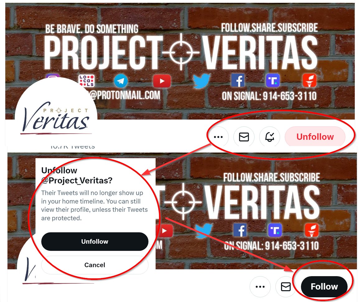 RedSoRight's tweet photo. Unfollowed @Project_Veritas. Followed @JamesOKeefeIII. That was easy.
#UnfollowProjectVeritas #JamesOKeefeIsProjectVeritas #PfizerSucks https://t.co/UUTDq31Ts2
