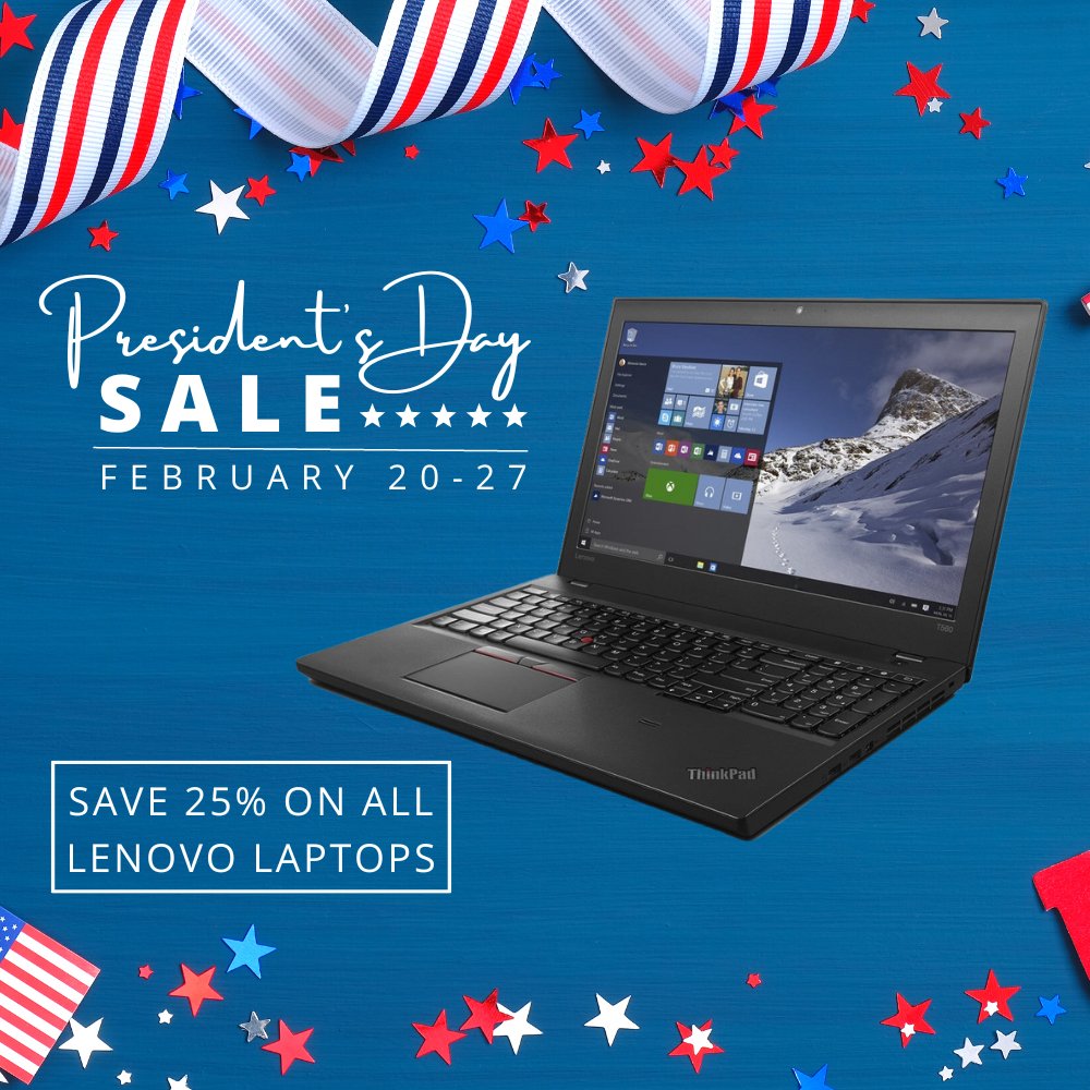 Save 25% on all Lenovo laptops during the InterConnection.org/retailstore/ Presidents Day sale - Now through February 27th.