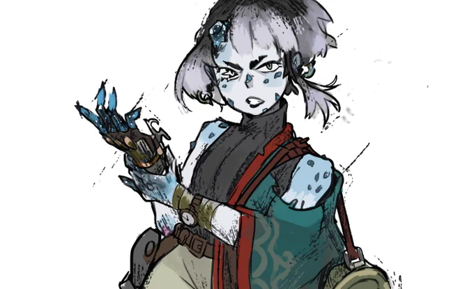 playing around with some design updates to reflect Opal's progression (one of my D&amp;D chars) 