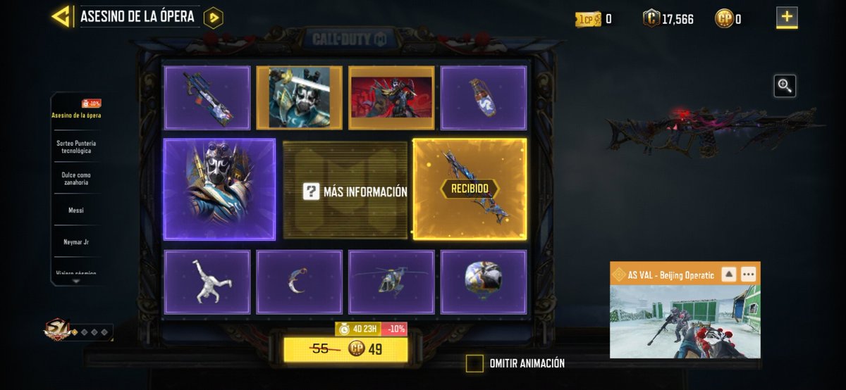 daviid_trouler's tweet photo. @CODMobileLATAM @PlayCODMobile Only at the first shot of 1 Codpoins 🥵🔫🎊 https://t.co/K9wGiIIyr4