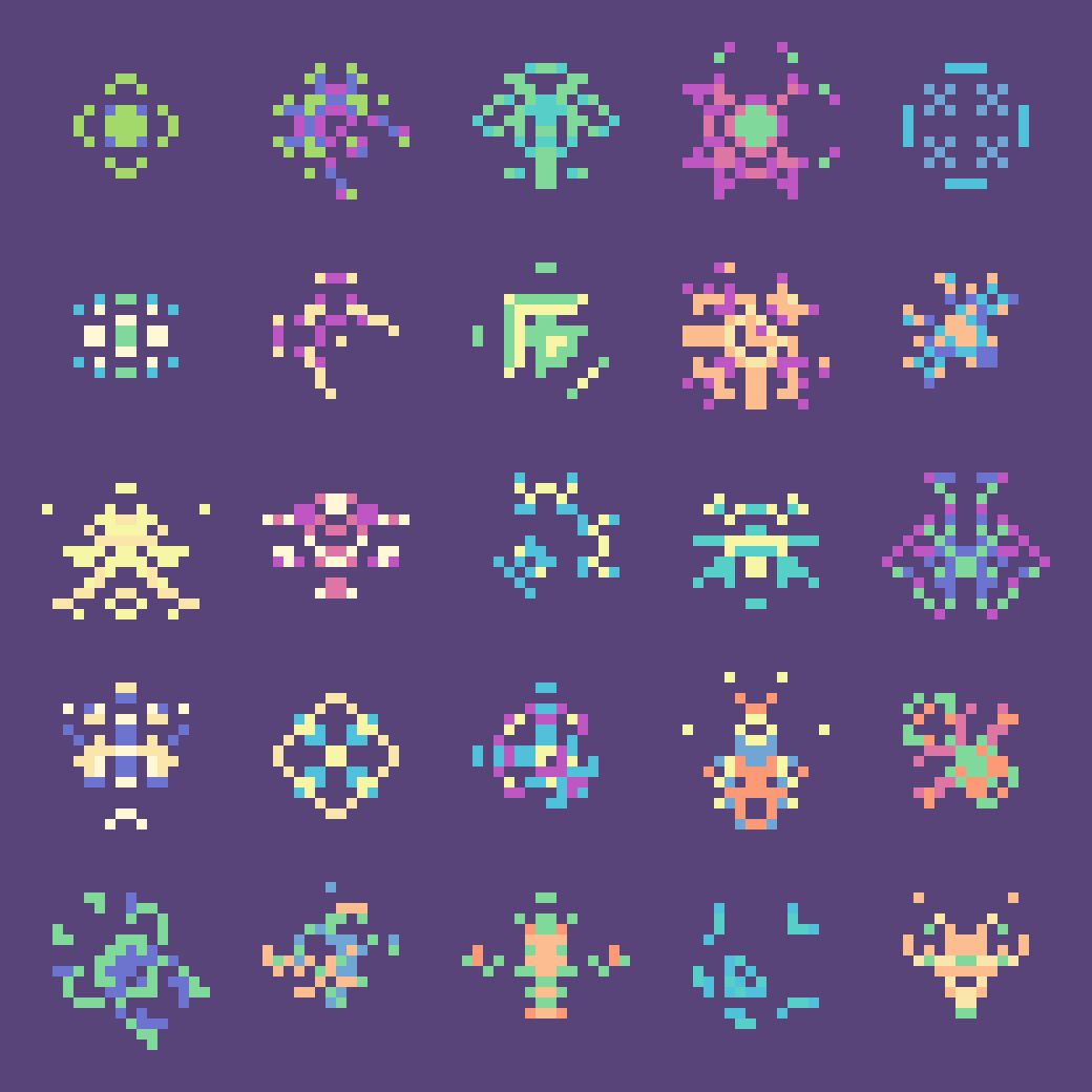 beca_saynt's tweet photo. π·Sprite Challenge π·
Utilizando o site (https://t.co/AG2Ya6hBEq),
@virtu_tokai
e eu criamos o desafio de fazer um desenho por semana, utilizando a tabela que o site gerou,
Esse foi o primeiro resultado, e essa Γ© a tabela que foi gerada pra mim π
#SpriteDraw #pixelart #aseprite https://t.co/2BnTsOipwq