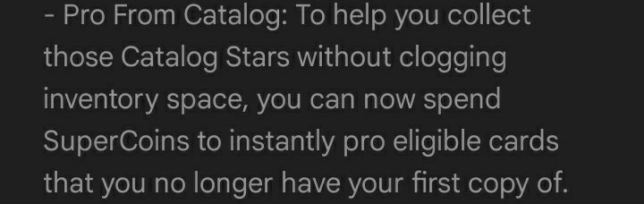 WWESCNews's tweet photo. In the latest App Update, "Select All" (on the Draft Board) no longer selects single stars. This is likely a part of the SOON TO BE ADDED, Pro From Catalog feature. 

#WWESuperCard https://t.co/UhjMlIUVks