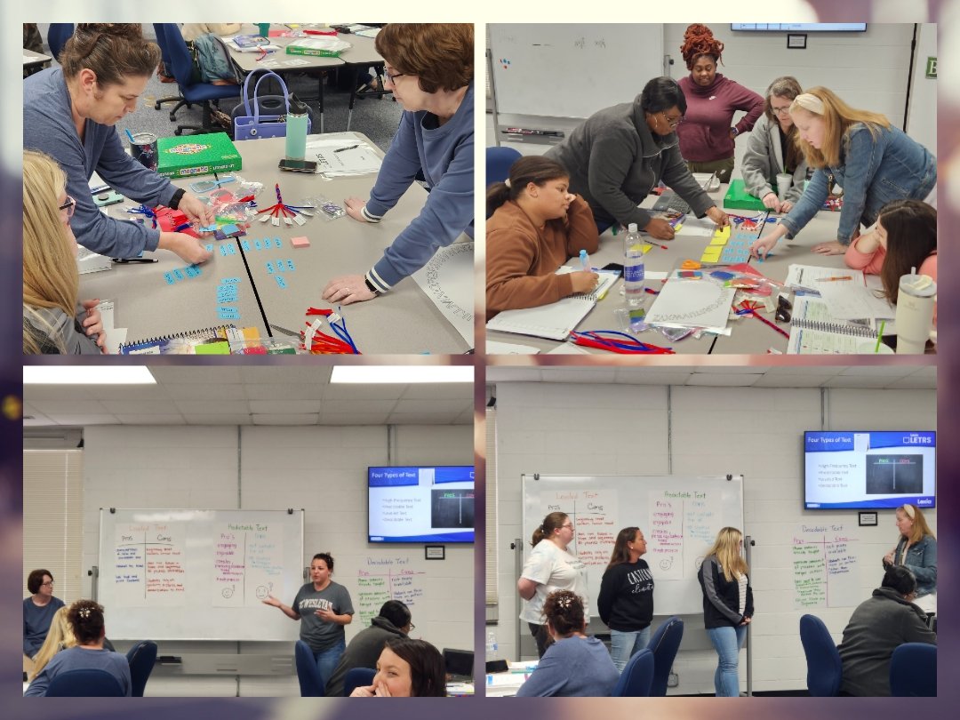 An exciting day co-facilitating unit 3 with <a href="/jennsmith2004/">Jennifer Smith</a>! This cohort was engaged as they recreated Scarborough's reading rope, phonetic pattern sorts, letter sound correspondence tasks, physical phonics &amp; discussed text types. <a href="/BeaufortCoSchNC/">Beaufort County Schools</a>