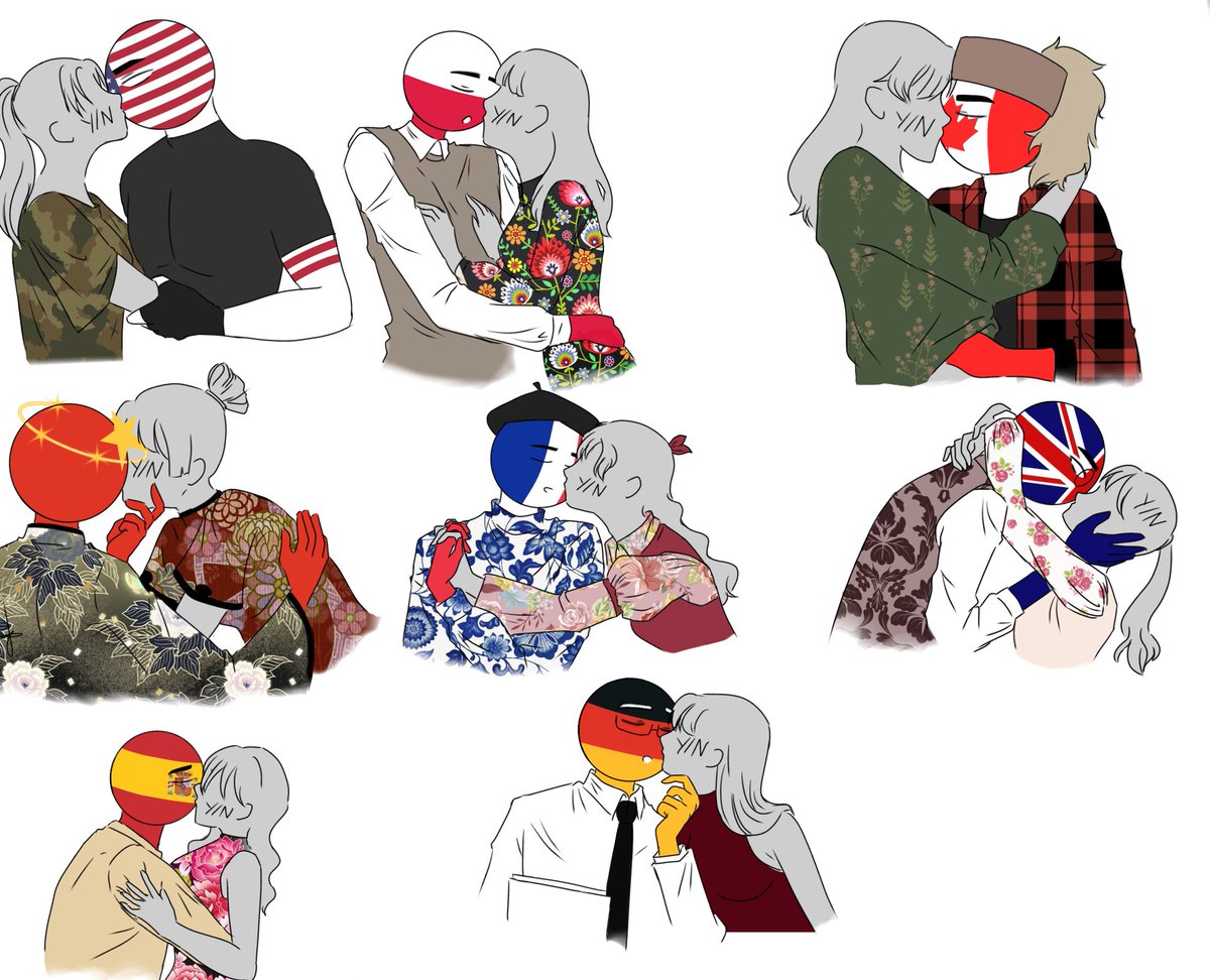 MadagascarCH's tweet photo. Happy Valentine's Day (with late) 
Part 1 
#CountryHumans #countryhumansamerica #countryhumansuk #countryhumanspoland #countryhumanscanada #countryhumanschina #countryhumansfrance #countryhumansspain #countryhumansgermany https://t.co/2OzL1Ph1qx