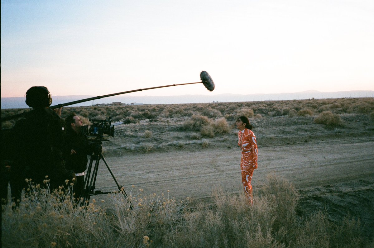 BTS on wrap day on feature film “Intrusive Thoughts” - never saw myself as the femme fatale before.