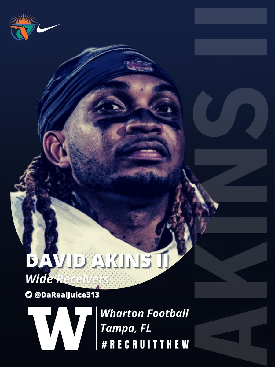 WhartonHighFB's tweet photo. We would like to welcome Coach David Akins II (@DaRealJuice313 ) to #TheW as Wide Receivers Coach‼️

#ALLIN | #WeareWharton @Coach_Baham | @WhartonBoosters https://t.co/BE1XdYQZrv