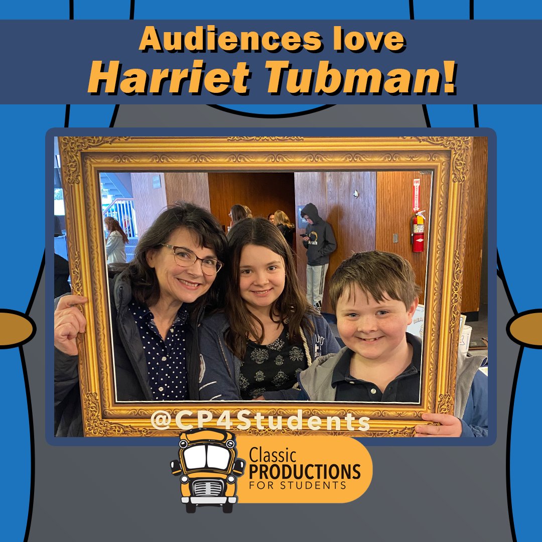 CP4Students's tweet photo. Happy attendees from @vareptheatre 's HARRIET TUBMAN & THE UNDERGROUND RAILROAD at @theKCAC ! One more week to catch the virtual show🎭 #childrenstheater https://t.co/9DlBvWpH4d