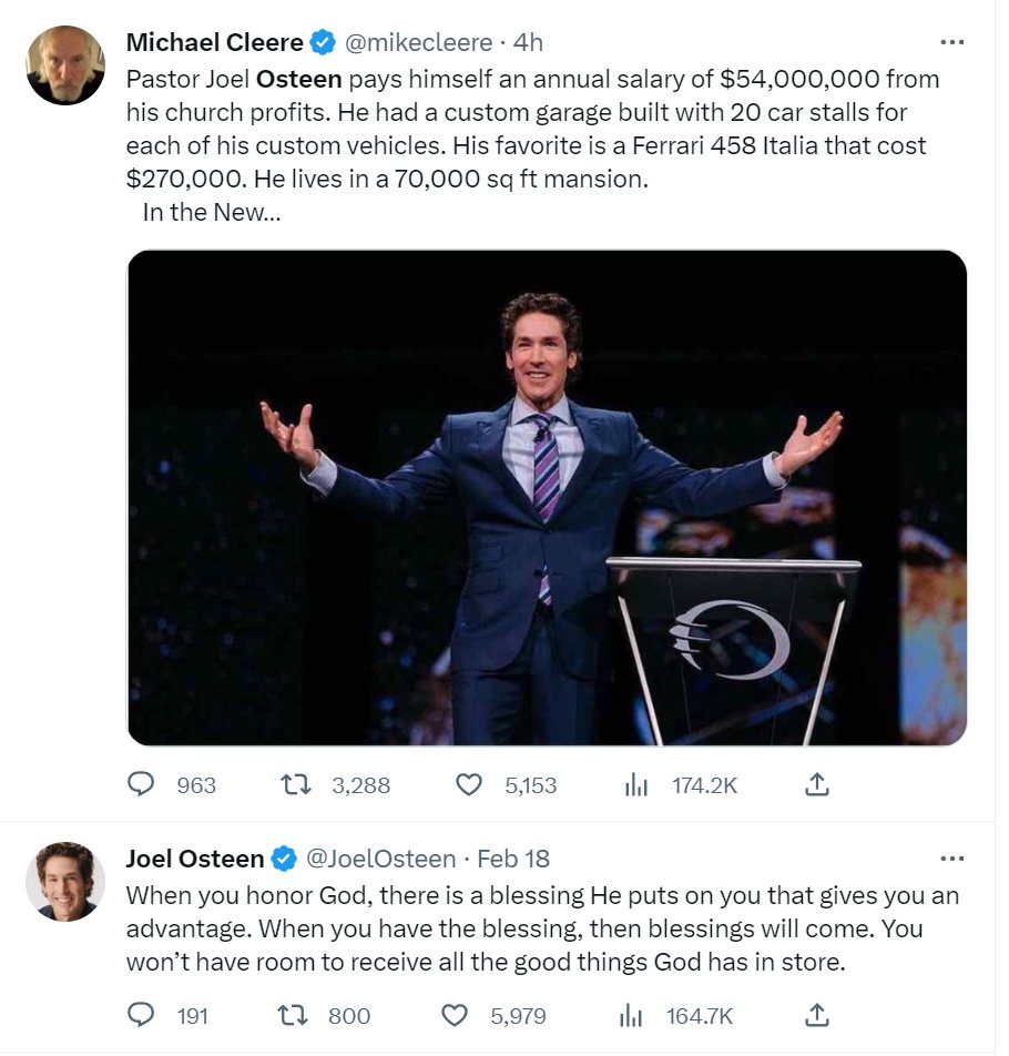 IanOnStuff's tweet photo. @mikecleere "You won't have room to receive all the good things" https://t.co/X6hL3bPTyB