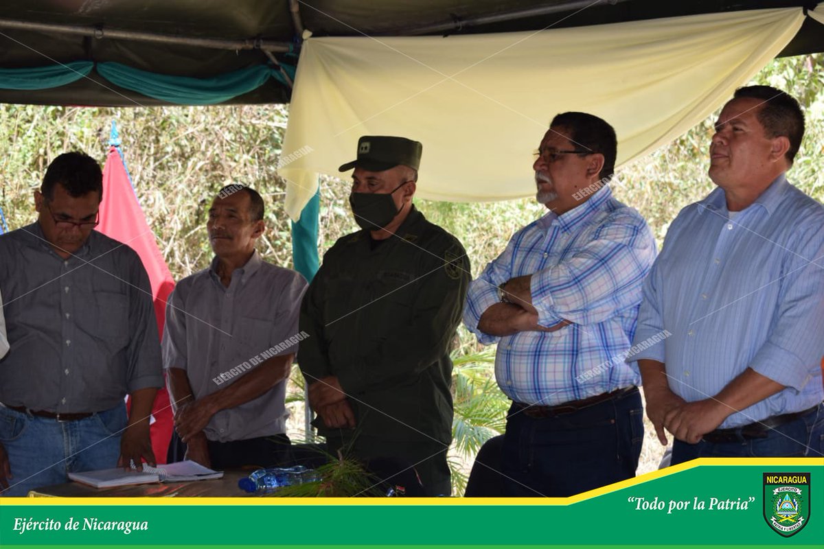 EjercitoNic's tweet photo. #NOTAINFORMATIVA | A través del #1ComandoMilitarRegional, en coordinación con el #EstadoMayorDeLaDefensaCivil y el @MarenaNicaragua, se participó en el lanzamiento del Plan Departamental Contra Incendios Forestales y Agropecuarios, en San Fernando, #NuevaSegovia. #TodoPorLaPatria https://t.co/71sEw9Hozt