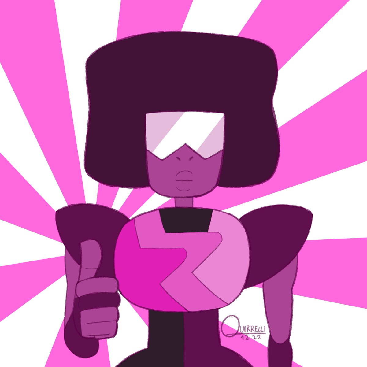 Quirrelli's tweet photo. monochrome magenta: Garnet
motivational mom incarnate

#StevenUniverse #garnet  #SU https://t.co/eDc63Jh8jr