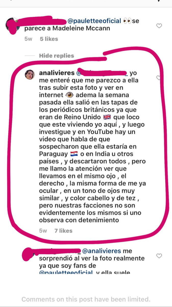 lilivega_'s tweet photo. Todos sabemos que Madeleine McCann es Ana Livieres https://t.co/c1GiOxinOx