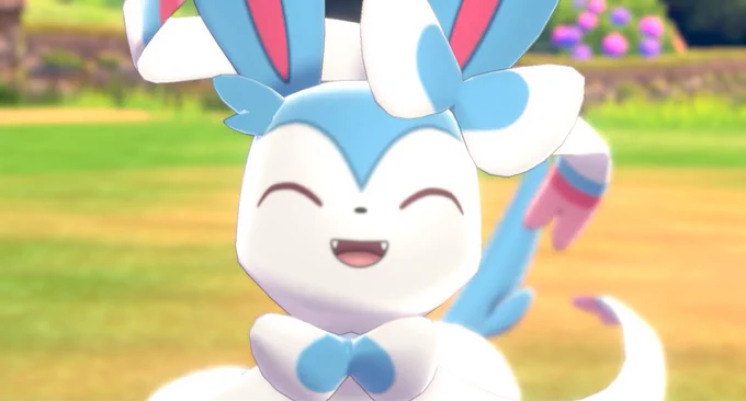 looks like it's sylveon day! I wanted to share some love my shiny boy, Jun! He's still hanging in Galar #ニンフィアの日 