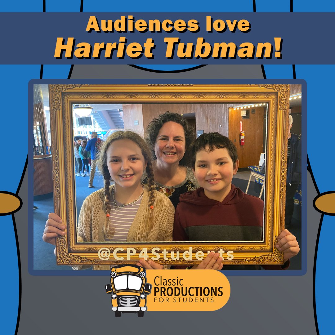 CP4Students's tweet photo. Happy attendees from @vareptheatre 's HARRIET TUBMAN & THE UNDERGROUND RAILROAD at @theKCAC ! One more week to catch the virtual show🎭 #childrenstheater https://t.co/9DlBvWpH4d
