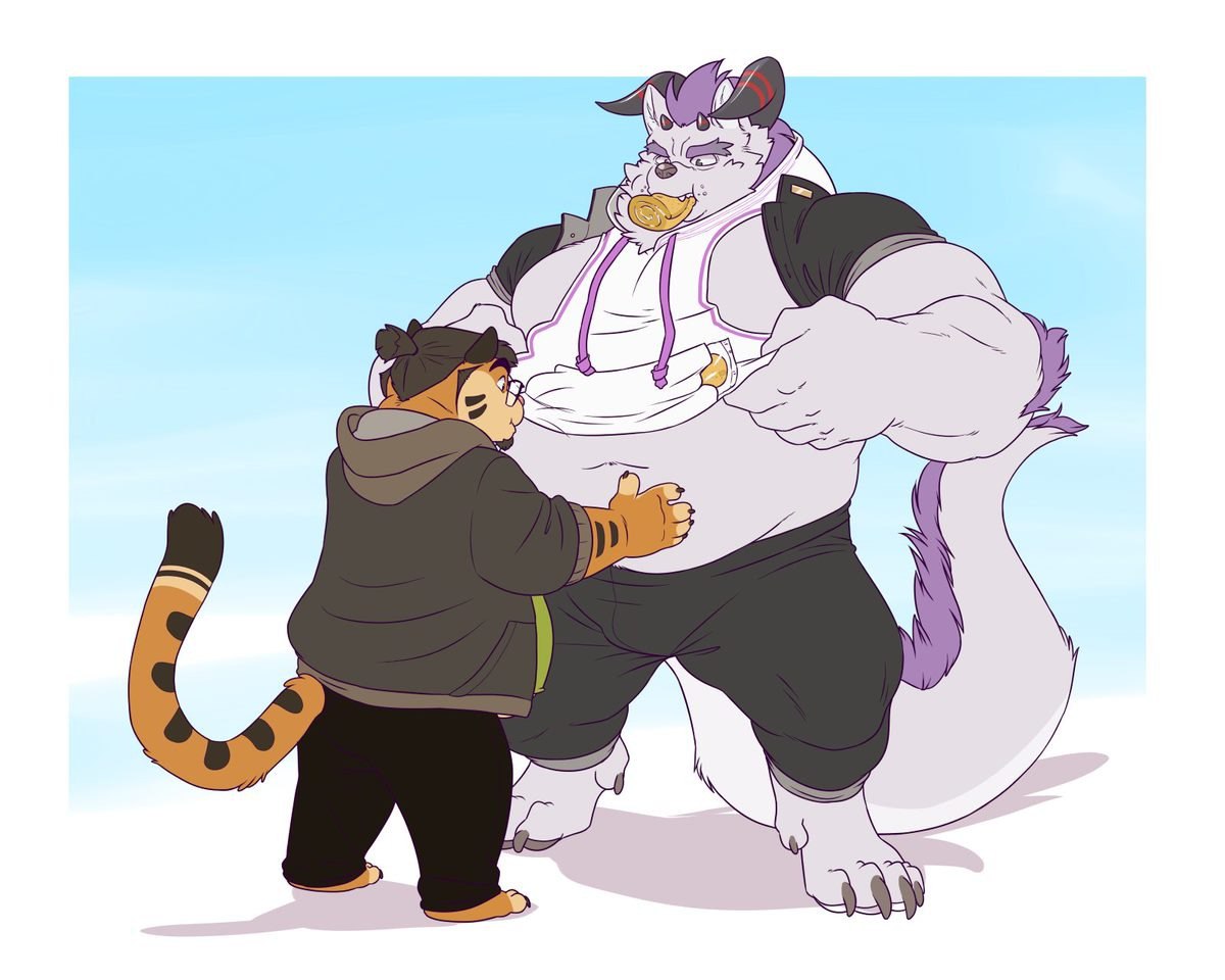 ItsKabou's tweet photo. "Look at you! You're getting even bigger!" 
🎨: @eclipticafusion https://t.co/lsXAzsMaJB
