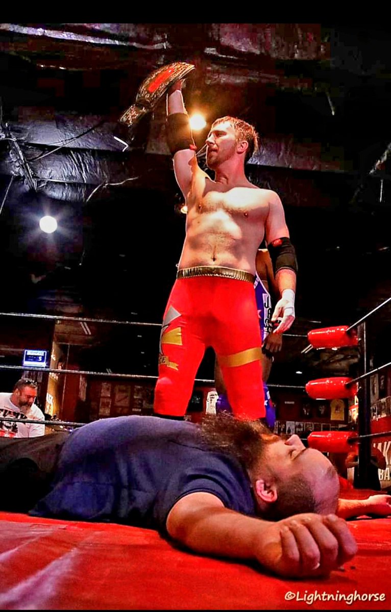 Justice8908's tweet photo. "I believe in it, bleed for it, sacrifice it all for it....my soul still stirs."
Those words from @IAmJericho lit a fire.
The @scpwrestling title is going to new heights under my watch.
Just wait.
#LastMaverickOfWestTexas
#ChampMode https://t.co/6ywQyA3cAJ