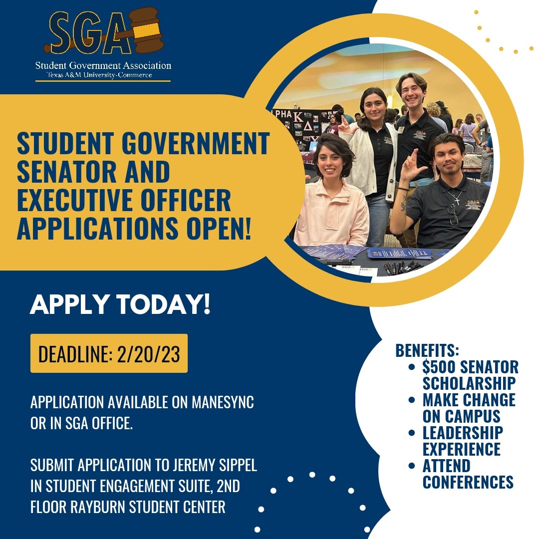 🚨🚨 Applications for 2023-2024 Senate Term close in 1 hour! 🚨🚨
Use this link for the application: cglink.me/2rL/d6aa68b319…